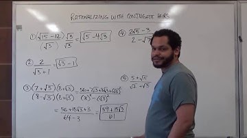 Rationalizing the Denominator with Conjugates   BMCC CUNY MAT56 MAT206
