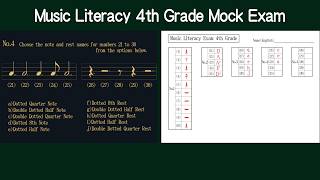 Full Explanation – Music Literacy 4 (Intermediate) Mock Exam/World Unified Music Certification