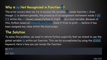 Understanding Global Variables in Python: Why They Aren
