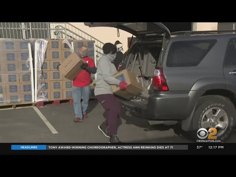 Tri-State Hunger: Cars Line Up Before Dawn For Food From Meadowlands Ymca