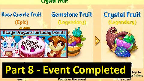 Merge Dragons Birthday Event Part 8 Completed All Rewards Collected