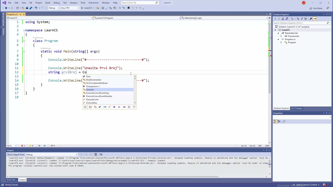 C# Programiranje - 5 - Unos Podataka i Osnovne Operacije - YouTube