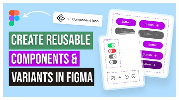 Create Reusable Components and Variants in Figma | Step by Step Tutorial 🔖🎉