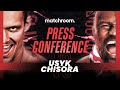 Oleksandr Usyk vs Derek Chisora plus undercard press conference