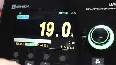 Ishida DACS-G high-end checkweigher with reject