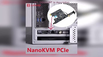 A must-have product! NanoKVM PCIe Sipeed Remote Control / Power / Desktop Maintenance Server UART