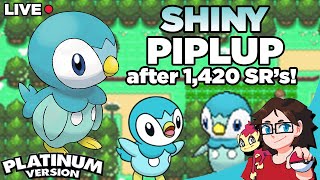 [LIVE] Shiny Piplup after 1,420 SR's in Pokemon Platinum!