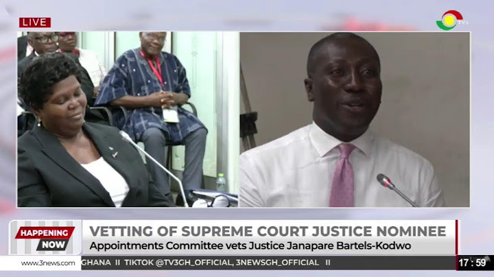 LIVE: Vetting Appointment Committee vets Justice Janapare Bartels-Kodwo || 17-06-2025