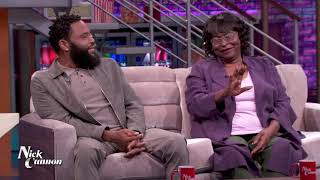 Anthony Anderson and his mom Doris on the Nick Cannon Show