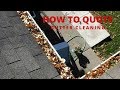 How To Quote Gutter cleaning | What do I Need To Charge To Make Profit?