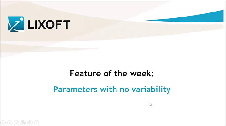 Feature of the week #32: Parameters with no inter-individual variability