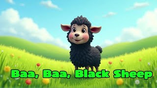 Baa Baa Black Sheep 🐑 | Sing & Learn Nursery Rhyme for Kids