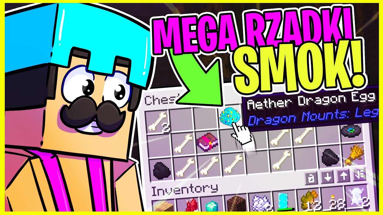 🐉 ZDOBYŁEM MEGA RZADKIE JAJO SMOKA W MINECRAFT | SMOCZA DOLINA - YouTube