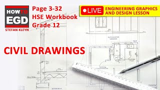 How to DRAW a CIVIL DRAWING easily  HSE | Page 332 | Grade 12