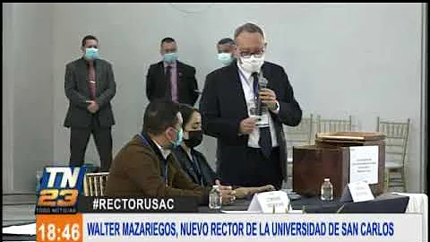 Walter Mazariegos es el nuevo rector de la Univers...