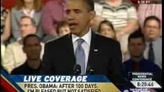 President Barack Obama - First 100 Days - 04-29-09