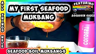 #324 My First Seafood Boil Mukbang FEATURING "LLIPS" Assassin Sauce | All Things Nele | 묵방 screenshot 5