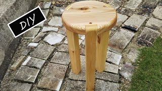 [DIY stool]  座面がきれいな三脚スツールの作り方