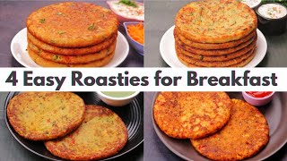 4 Roastie Pancake High Protein Recipes | Vegetable Breakfast Pancake Recipes | Easy Veggie Pancakes
