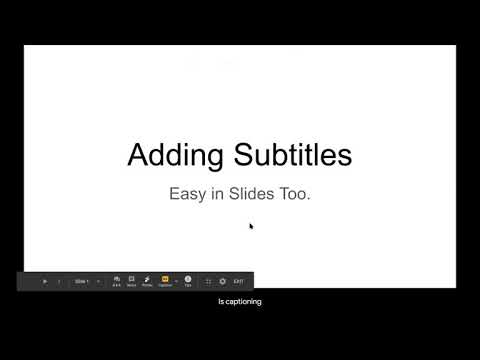 Adding Captions in Power Point and Slides Using Zoom