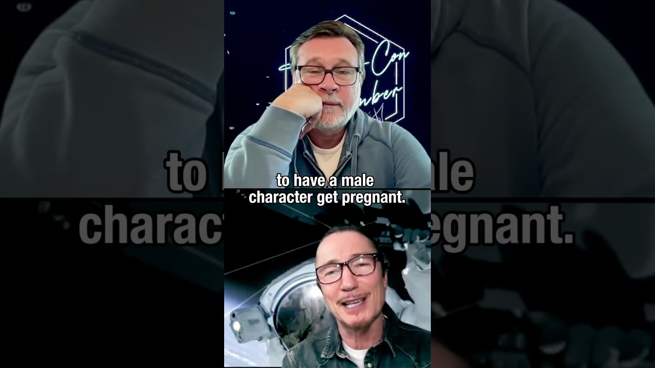 Connor Trinneer talks being pregnant on-screen, and other accents to his figure. 🫃🏼