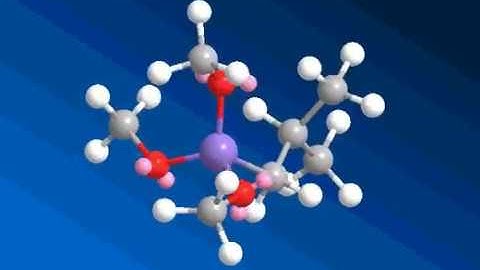 Vibrating atoms in a molecule