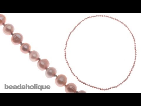 How to Make a Knotted Pearl Necklace without a Clasp