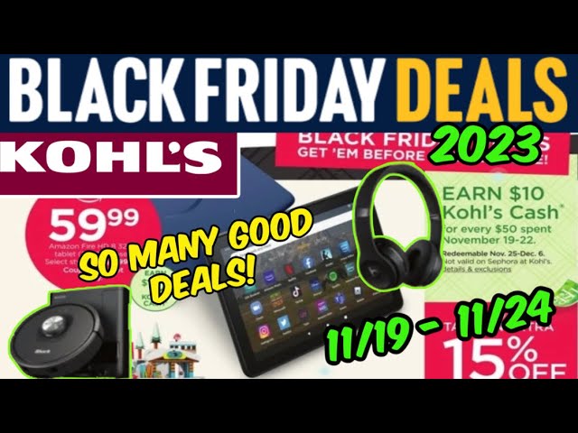 Kohl's Black Friday 2024 Ad, Deals & Sales
