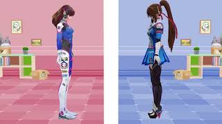 Reimi Saionji Vs D.va Overwatch Mmd Copy Cat