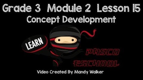 Grade 3 Module 2 Lesson 15 Concept Development