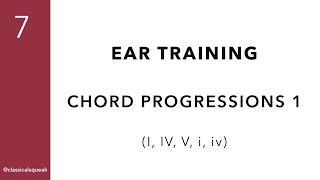 RCM Level 7 Chord Progressions I-IV-I/i-iv-i, I-V-I/i-V-i or I-IV-V/i-iv-V (Ear Training) | Set 1