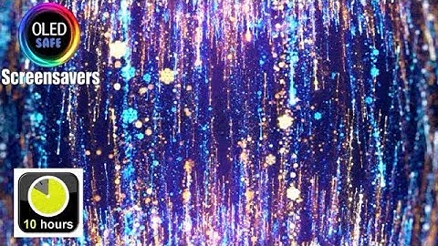 Snowflake Particle Screensaver Multicolor - 10 Hours - 4K - OLED Safe