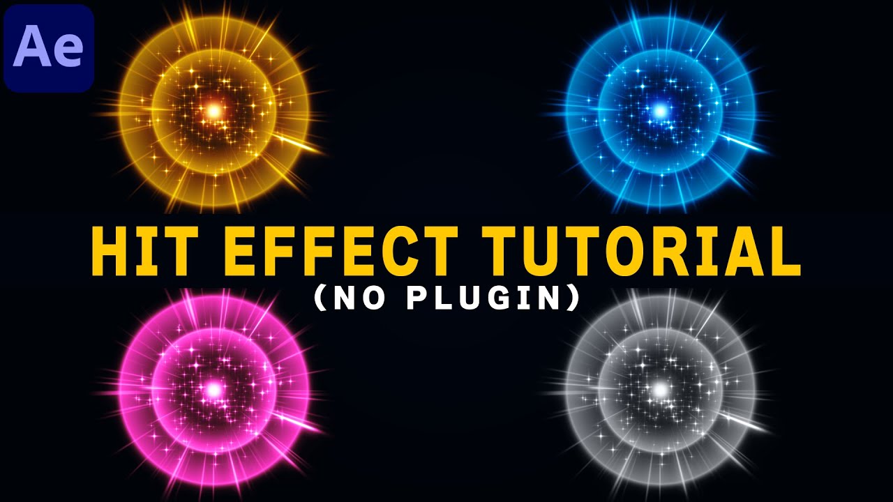 【After Effects】Hit Effect Tutorial【Anime Explosion】【Game VFX】【Fractal Noise】【No Plugins】