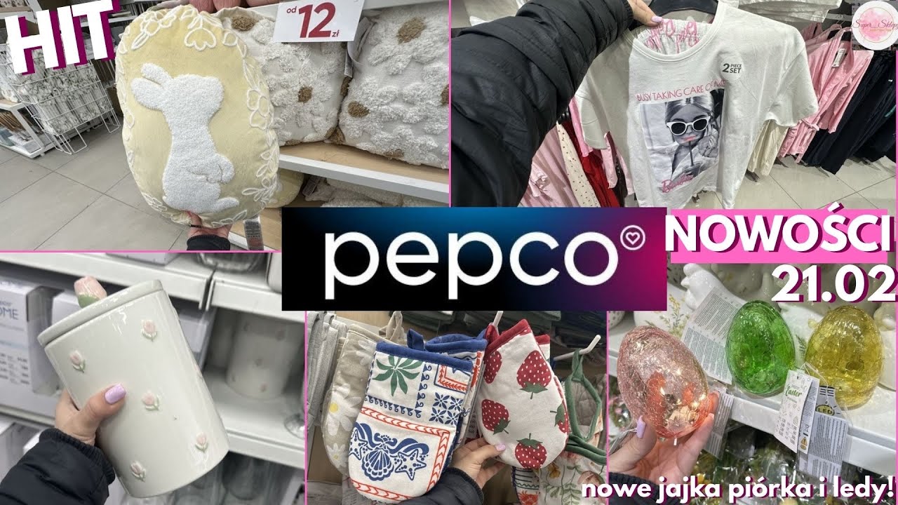 Nowości z PEPCO 🌸 poduszka ZAJĄCZEK HIT 🐇🌸 wielkanocne JAJKA LED i TULIPANY 🌷🤍
