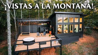 ¡Lujosa Cabaña Pequeña con Vistas a las Montañas! // ¡Recorrido por Cabaña en Airbnb!