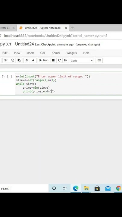 Python Program to Read Print Prime Numbers in a Range using Sieve of ...