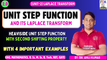 L-4 UNIT STEP FUNCTION LAPLACE TRANSFORM | LAPLACE TRANSFROM OF HEAVISIDE UNIT STEP FUNCTION EXAMPLE