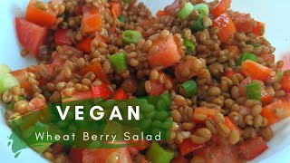 Wheat Berry Salad (Vegan) | The Discount Vegan Wheat Berry Salad (Vegan) | The Discount Vegan