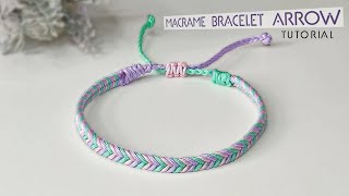 How to Make Macrame Bracelet Arrow | Braided Bracelet | Macrame Bracelet Tutorial