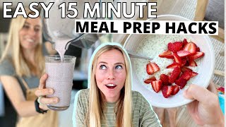 These 15 Minute Meal Prep Ideas Will CHANGE YOUR LIFE [Meal Prep For Weight Loss]