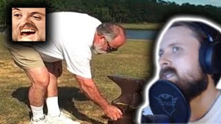 Forsen Reacts to How to Shoot an Anvil 100 Feet in the Air - You Have Been Warned