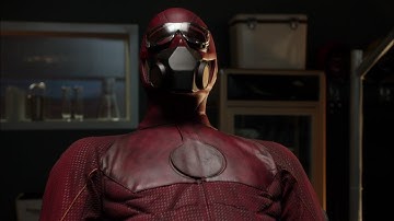 Barry Sees The Flash Suit For The First Time || The Flash 1x01 1080p