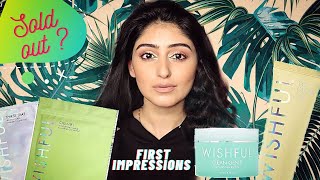 WISHFUL SKINCARE FIRST IMPRESSIONS ( sold out on Nykaa ) || Theyellowpowerpuff
