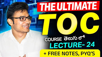 Grammars Part-1in Telugu | L24 | The ultimate TOC course | Prof. Ravindrababu Ravula