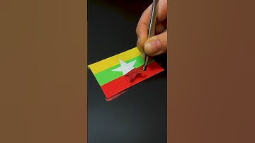 Drawing the flag of Myanmar 🇲🇲 What’s next? #painting #creative #art
