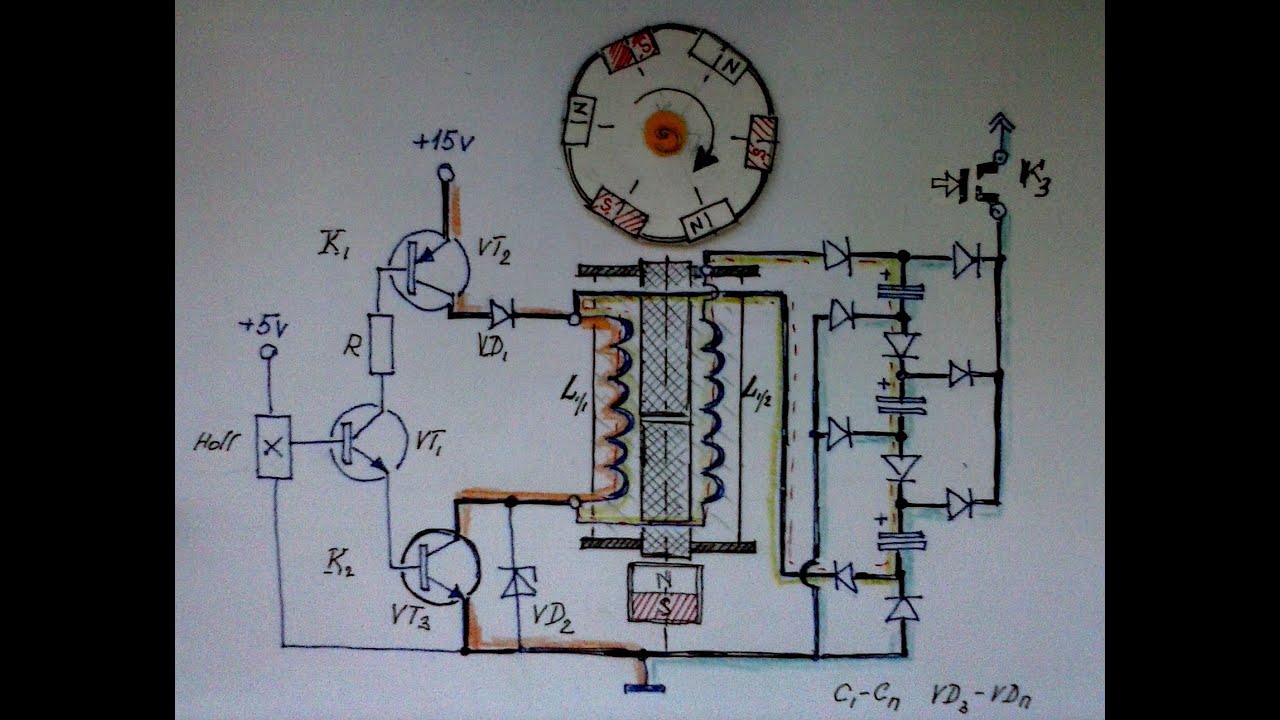 Генератор промптов. Генератор Бедини с датчиком холла. Мотор Генератор Бедини БТГ. Генератор Бедини схема. Генератор Бедини с самозапиткой схема.
