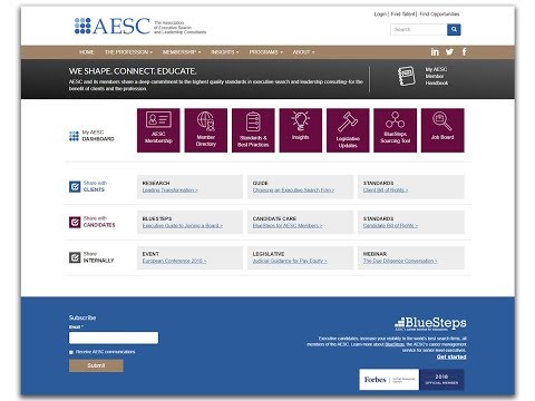 Maximize Your AESC Member Portal