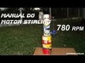 Motor Stirling caseiro e 4 pistões diferentes testados - DIY Stirling Engine 4 different pistons