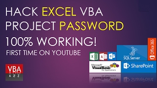Hack Excel VBA Project Password. Solved 100% Free No software