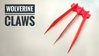 How to make Wolverine claws out of paper Easy origami claws.